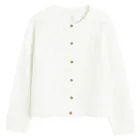 Cool Club, Pulover pentru fete, cu nasturi, alb