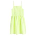 Cool Club, Rochie cu bretele pentru fete, din tricot striat, verde