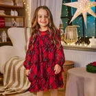 Cool Club, Rochie cu maneca lunga pentru fete, rosu