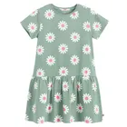 Cool Club, Rochie cu maneca lunga pentru fete, verde