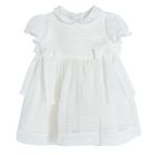 Cool Club, Rochie cu maneca scurta pentru fete, alb