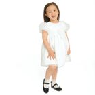 Cool Club, Rochie cu maneca scurta pentru fete, alb