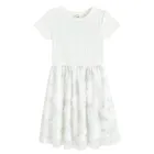 Cool Club, Rochie cu maneca scurta pentru fete, alb