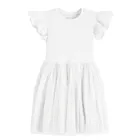 Cool Club, Rochie cu maneca scurta pentru fete, alb