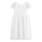Cool Club, Rochie cu maneca scurta pentru fete, alb