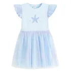 Cool Club, Rochie cu maneca scurta pentru fete, albastru