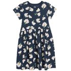 Cool Club, Rochie cu maneca scurta pentru fete, bleumarin
