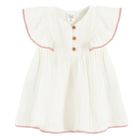 Cool Club, Rochie cu maneca scurta pentru fete, ecru