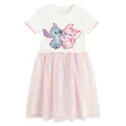 Cool Club, Rochie cu maneca scurta pentru fete, mix, imprimeu Lilo si Stitch