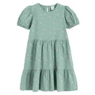 Cool Club, Rochie cu maneca scurta pentru fete, verde