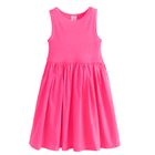 Cool Club, Rochie fara maneci pentru fete, din tricot striat, roz