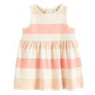 Cool Club, Rochie fara maneci pentru fete, din tricot striat, roz