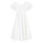 Cool Club, Rochie pentru fete cu maneca scurta, alb