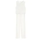 Cool Club, Salopeta pentru fete fara maneci, alb