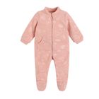 Cool Club, Salopeta pentru fete, polar, roz, imprimeu inimioare