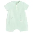Cool Club, Salopeta rompers pentru baieti, muselina, verde