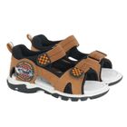 Cool Club, Sandale pentru baieti, maro, imprimeu Hot Wheels