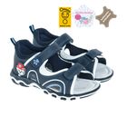 Cool Club, Sandale pentru baieti, parfumati, bleumarin, brant din piele, imprimeu Paw Patrol