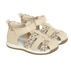 Cool Club, Sandale pentru fete, bej, brant din piele