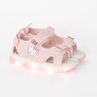 Cool Club, Sandale pentru fete, roz, talpa cu leduri, imprimeu Hello Kitty