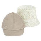 Cool Club, Sapca de baseball si palarie pentru baieti, bej