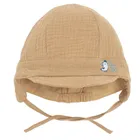 Cool Club, Sapca pentru baieti, cu snur, muselina, maro deschis