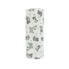 Cool Club, Scutec din tetra pentru bebelusi, gri deschis, imprimeu catelusi, 70-70 cm