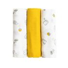 Cool Club, Scutece din tetra pentru baieti, 70-70 cm, imprimeu arici, set 3 buc.