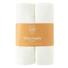 Cool Club, Scutece din tetra pentru bebelusi, 70-80 cm, alb, set, 2 buc.