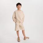 Cool Club, Set pentru baieti, Bluza calduros, Pantaloni scurti, bej