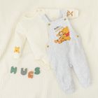 Cool Club, Set pentru baieti, Body cu maneca lunga, Salopeta, mix, imprimeu Winnie the Pooh
