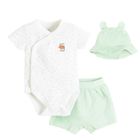 Cool Club, Set pentru baieti, Body cu maneca scurta, Pantaloni scurti, Palarie, mix