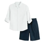 Cool Club, Set pentru baieti, Camasa cu maneca lunga, Pantaloni scurti, mix