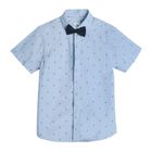 Cool Club, Set pentru baieti, camasa cu maneca scurta si papion, mix de culori, imprimeu ancore