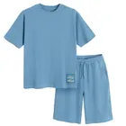 Cool Club, Set pentru baieti, Tricou, Pantaloni scurti, bleumarin
