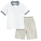 Cool Club, Set pentru baieti, Tricou polo cu maneca scurta, Pantaloni scurti, mix