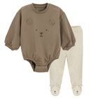 Cool Club, Set pentru bebelusi, Body cu maneca lunga, Pantaloni cu botosei, mix