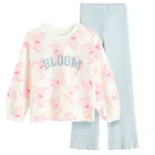 Cool Club, Set pentru fete, Bluza, Colanti, flare, din tricot striat, mix