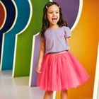Cool Club, Set pentru fete, Bluza cu maneca scurta, Fusta pentru fete, violet-roz