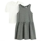 Cool Club, Set pentru fete, Bluza cu maneca scurta, Rochie fara maneci, mix