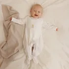 Cool Club, Set pentru fete, Body cu maneca lunga, Salopeta cu botosei, alb