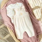 Cool Club, Set pentru fete, Body cu maneca lunga, Salopeta fara botosei, mix, imprimeu Winnie the Pooh