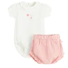Cool Club, Set pentru fete, Body cu maneca scurta, Pantaloni scurti, bloomers, mix