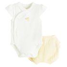 Cool Club, Set pentru fete, Body cu maneca scurta, Pantaloni scurti, bloomers, muselina, mix
