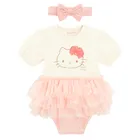 Cool Club, Set pentru fete, Body-rochie cu maneca scurta, Bentita, mix, imprimeu Hello Kitty