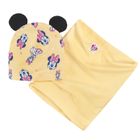Cool Club, Set pentru fete, Caciula, Fular circular, galben, imprimeu Minnie Mouse