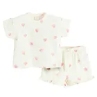 Cool Club, Set pentru fete, Tricou, Pantaloni scurti, ecru