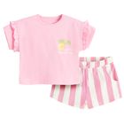 Cool Club, Set pentru fete, Tricou, Pantaloni scurti, roz