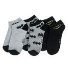 Cool Club, Sosete pentru baieti, talpici, mix, imprimeu Batman, set, 3 buc.