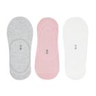Cool Club, Sosete pentru fete, talpici, alb, gri, roz, set 3 buc.